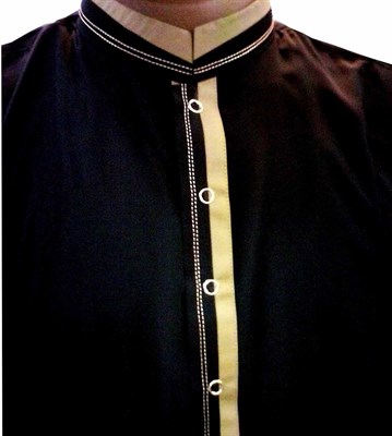 Black Saudi Style Designer Thobe