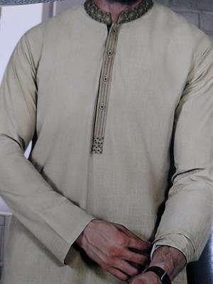 Embroidered Kurta with Shalwar Suit (Made on Order)