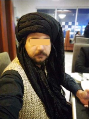Black Fancy Turban