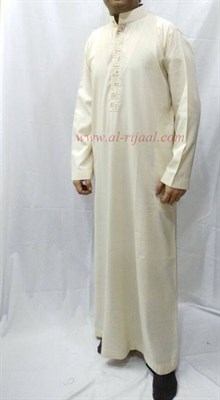 Saudi Style Embroidered Thobe