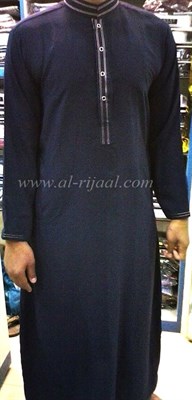 Black Saudi Style Designer Thobe