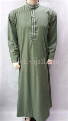 Green Saudi Style Thobe