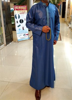 Embroidered Thobe in Shining Toyobo